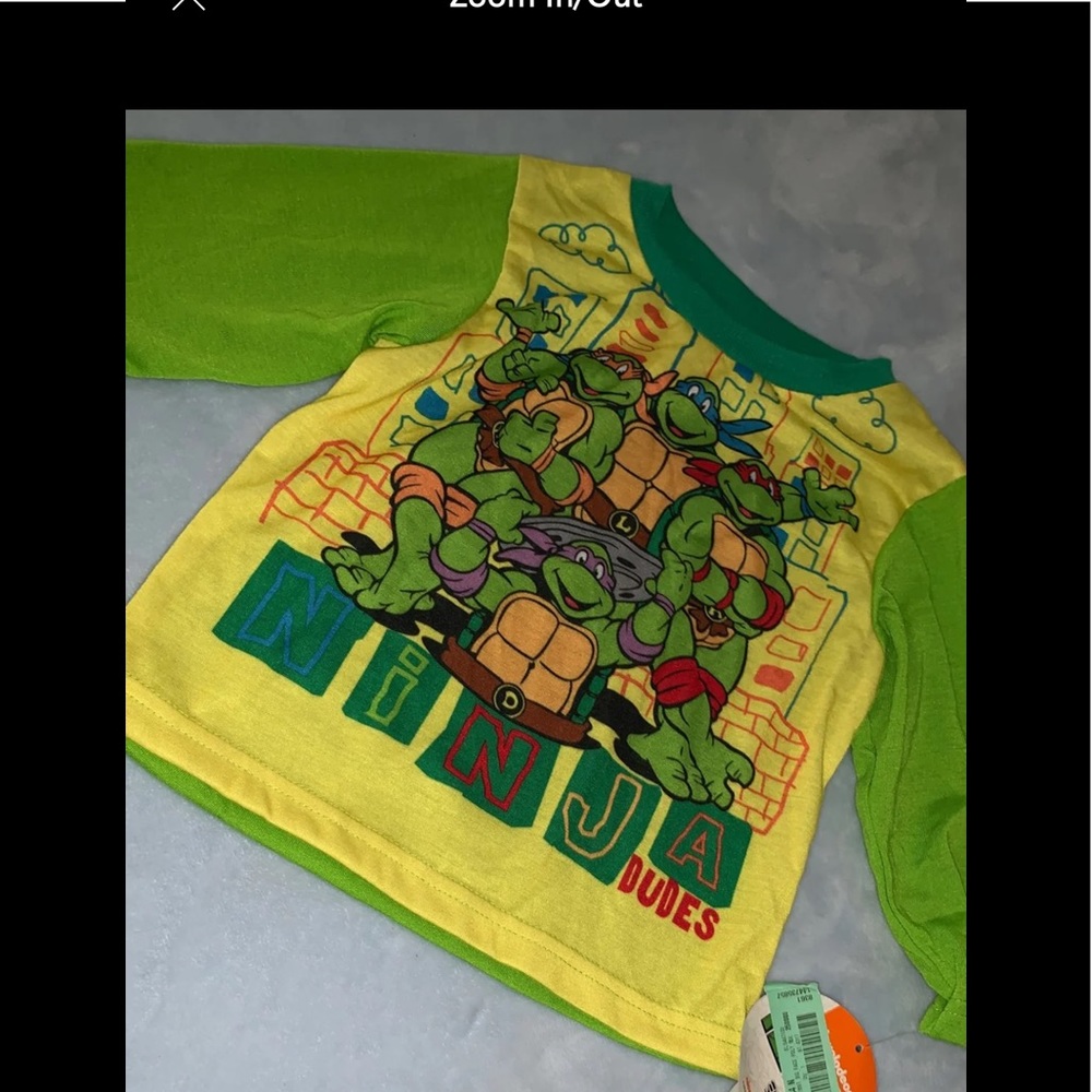 Toddler Boys Ninja Turtle Pj Shirt 2T